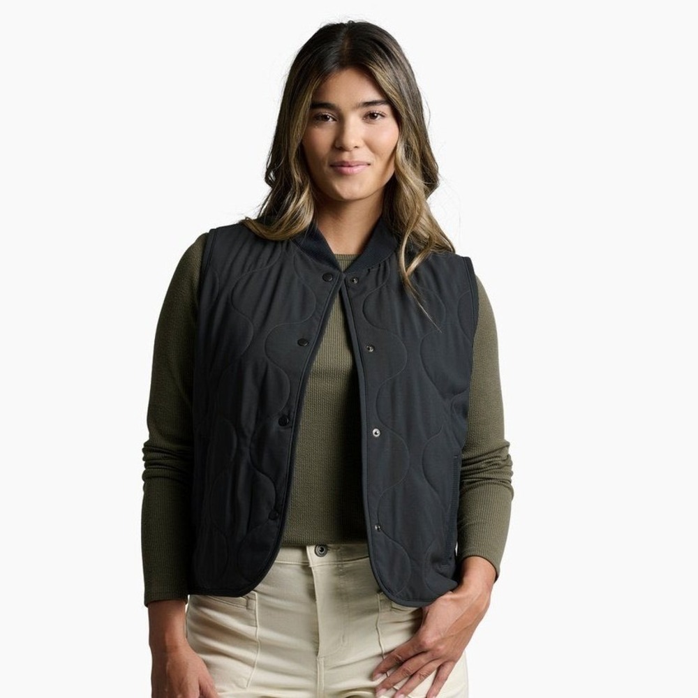 Kuhl‎ Womens Black Scout Quilted Vest Size Large Style 4311 Retail $109